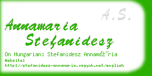 annamaria stefanidesz business card